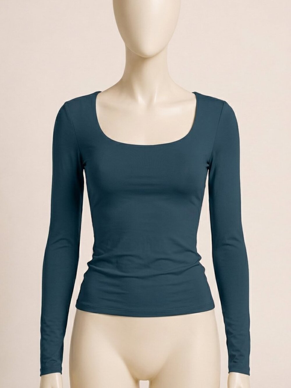AUTOMET 3-Pack Long Sleeve Crop Tops Haze Blue White Black Size S New